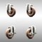 Service Caster 4 Inch 316SS High Temp Glass Filled Nylon Swivel Bolt Hole Caster Brakes, 2PK SCC-SS316BH20S414-GFNSHT-2-TLB-2 - alternate 1